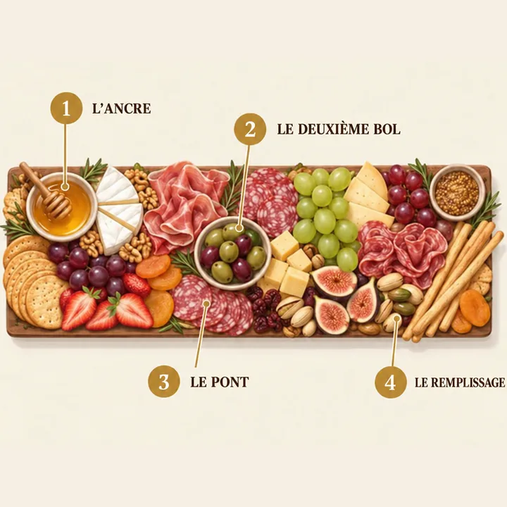 Plan de planche vu d'en haut : planche longue